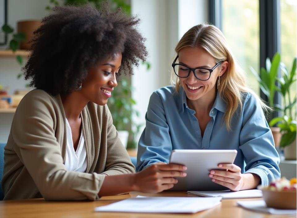 Personalized wellness coaching session